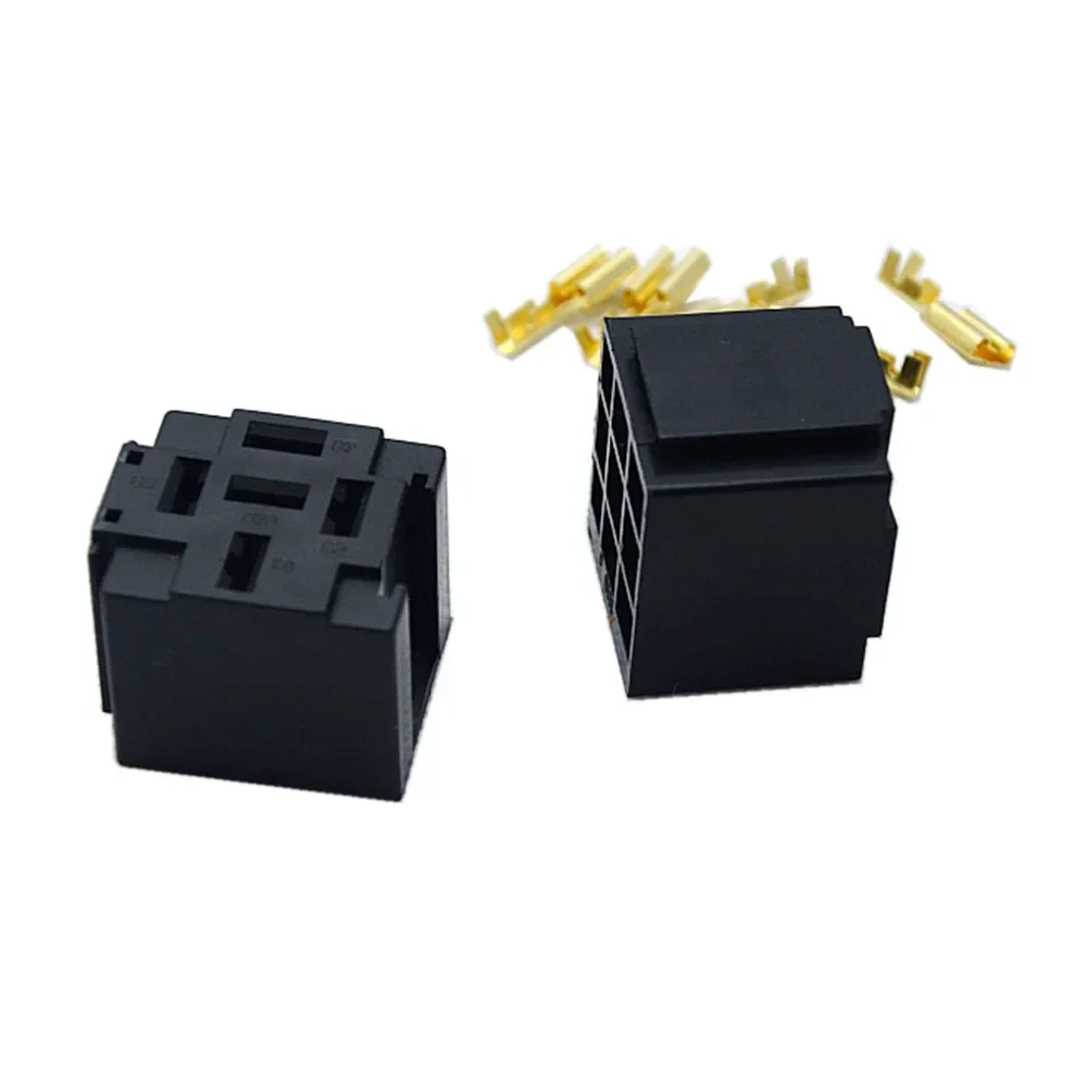 5pcs/Lot Car Universal Relay Socket DJ7059-6.3 -21 5 Hole Plug-in Horn