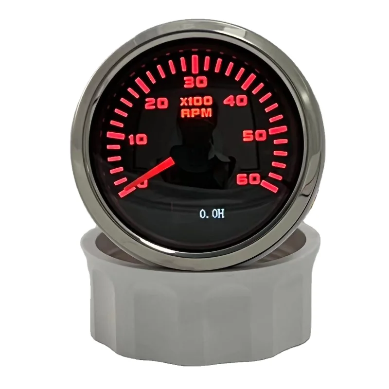 52mm 6000 RPM Simple Installation Tachometer RPM Diesel Engine Tachometer Gauge