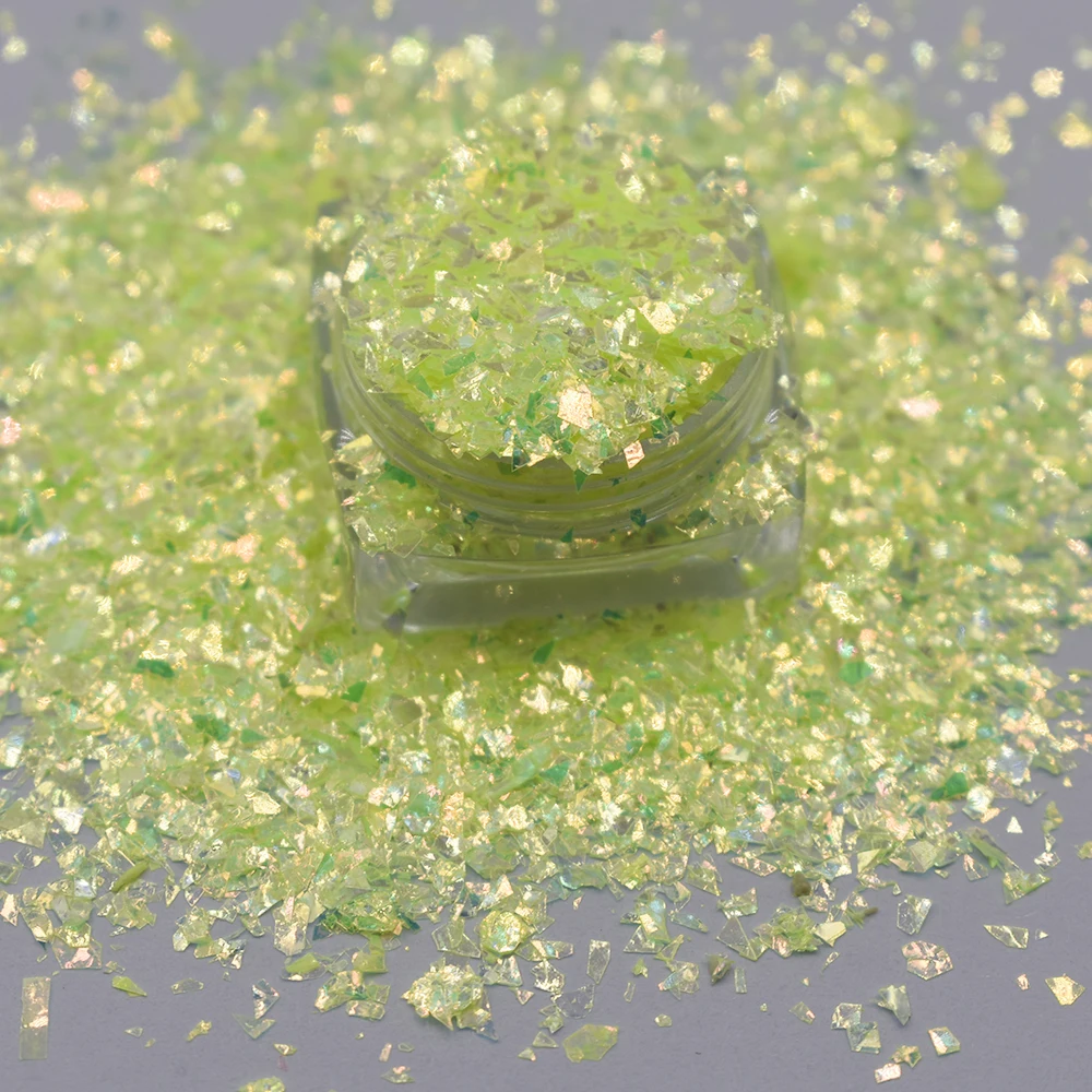 10g/Bag Sparkle Irregular Iridescent Glitter Mermaid Flakes Hexagon DIY Nail Manicure Sequins Decoration Accessories