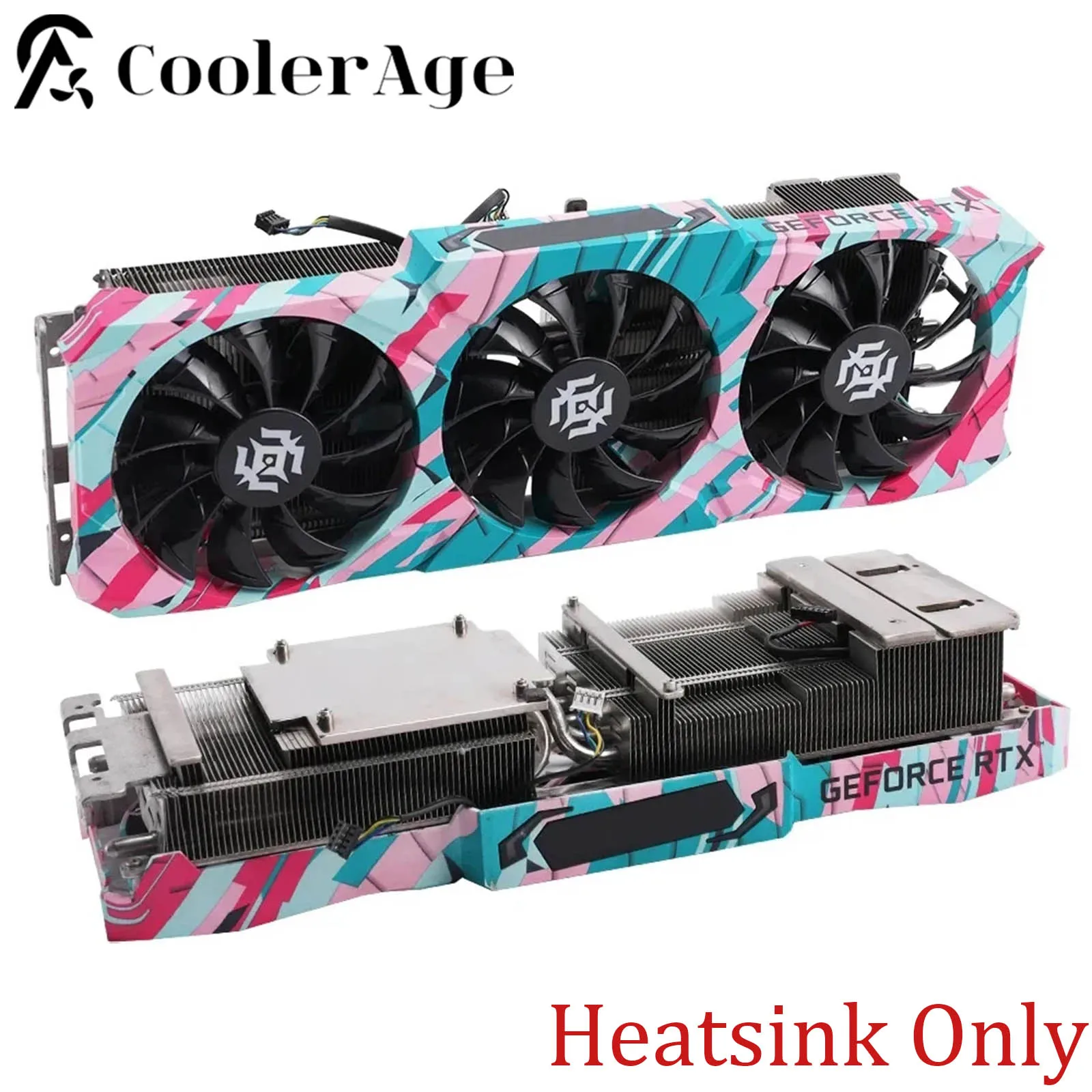 

For ZOTAC GeForce RTX 3080 Gaiming Video Card Heatsink RTX3080 Replacement Graphics Card GPU Heat Sink