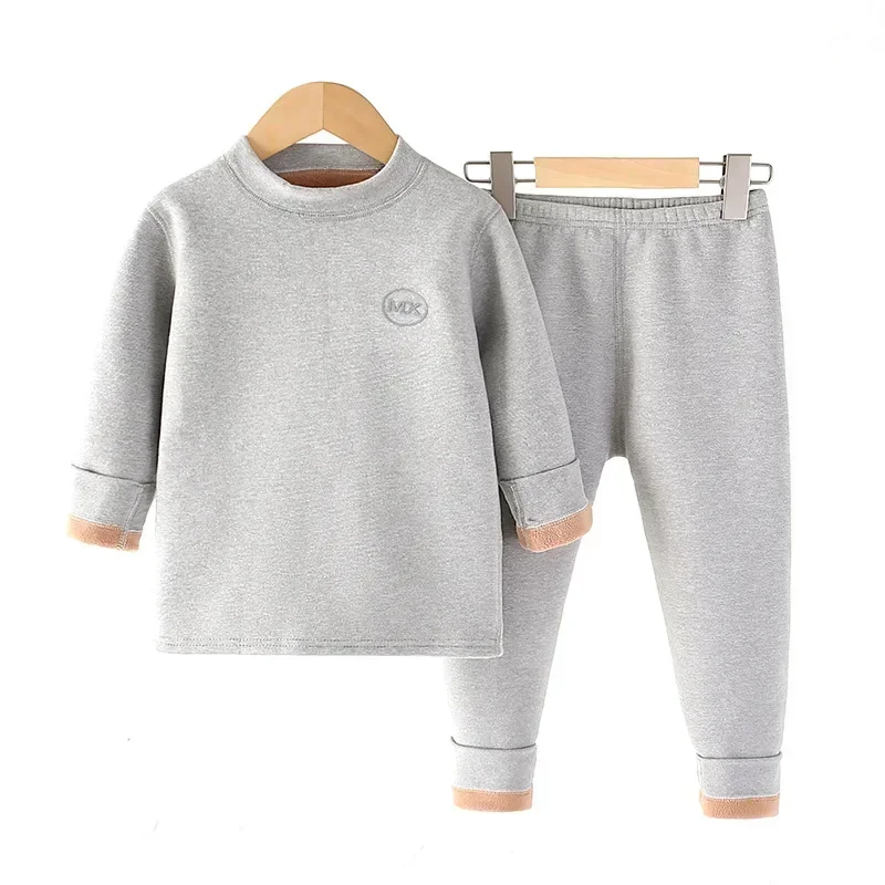 Thermal Underwear for Boys Fleece 37°C Constant Temperature Warm Two Pieces Children Winter Clothes Set Teenage Kids Long Johns