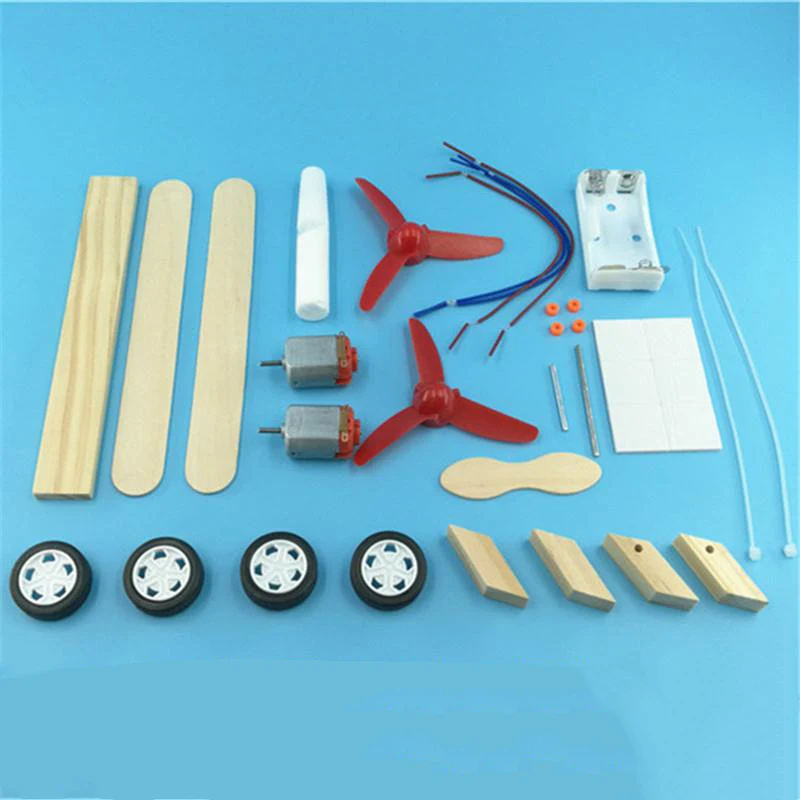 Kreative elektrische Roll flugzeug kleine Produktion DIY Wissenschaft und Technologie kleine Erfindung Kinder hand gefertigte Material Kit