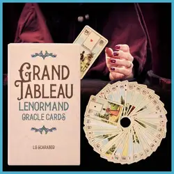 36 Full-Color ArtGame Card Divination Tarot Tableau Grand Tableau Lenormand Cloth Grand Tableau Lenormand Cartes playmy