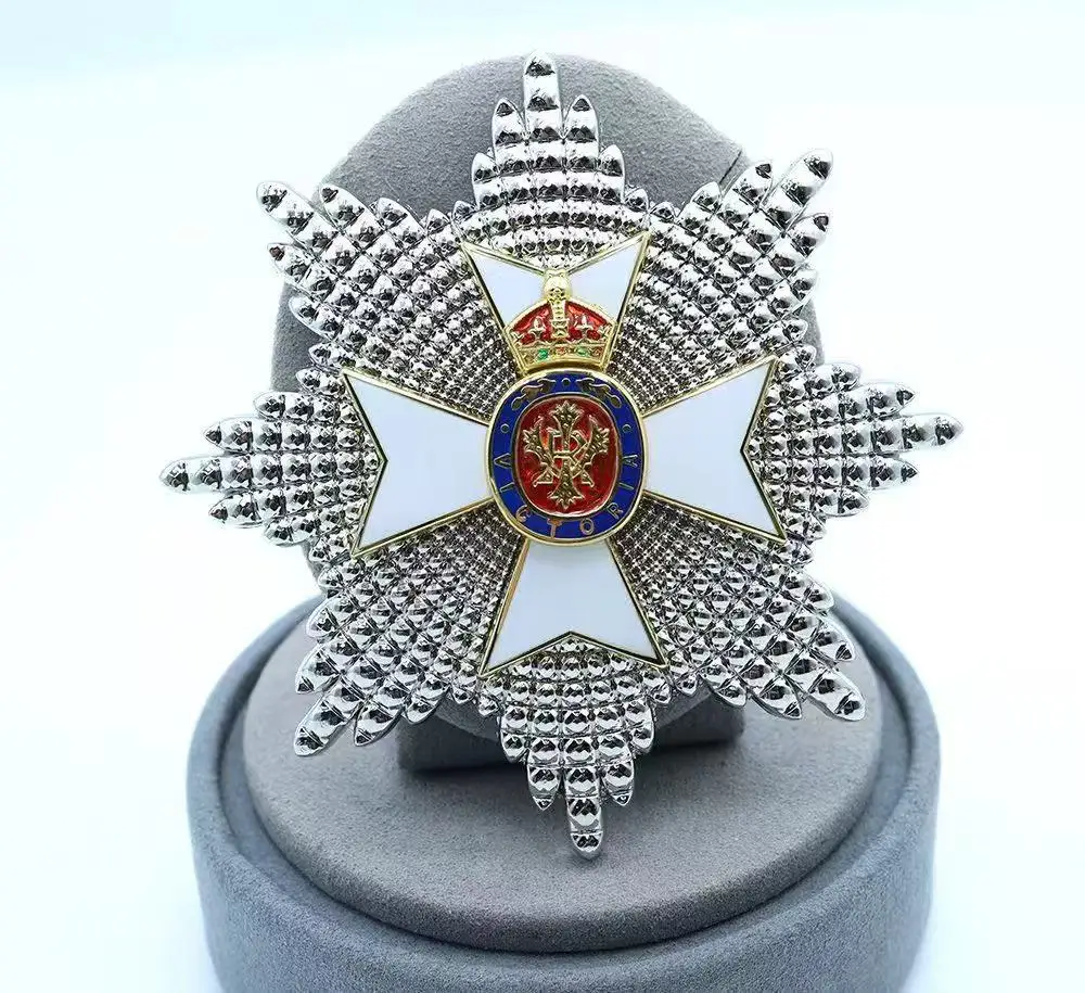 

Медаль Великобритании Королевский викторианский порядок, репродукция звезды Grand Cross Breast