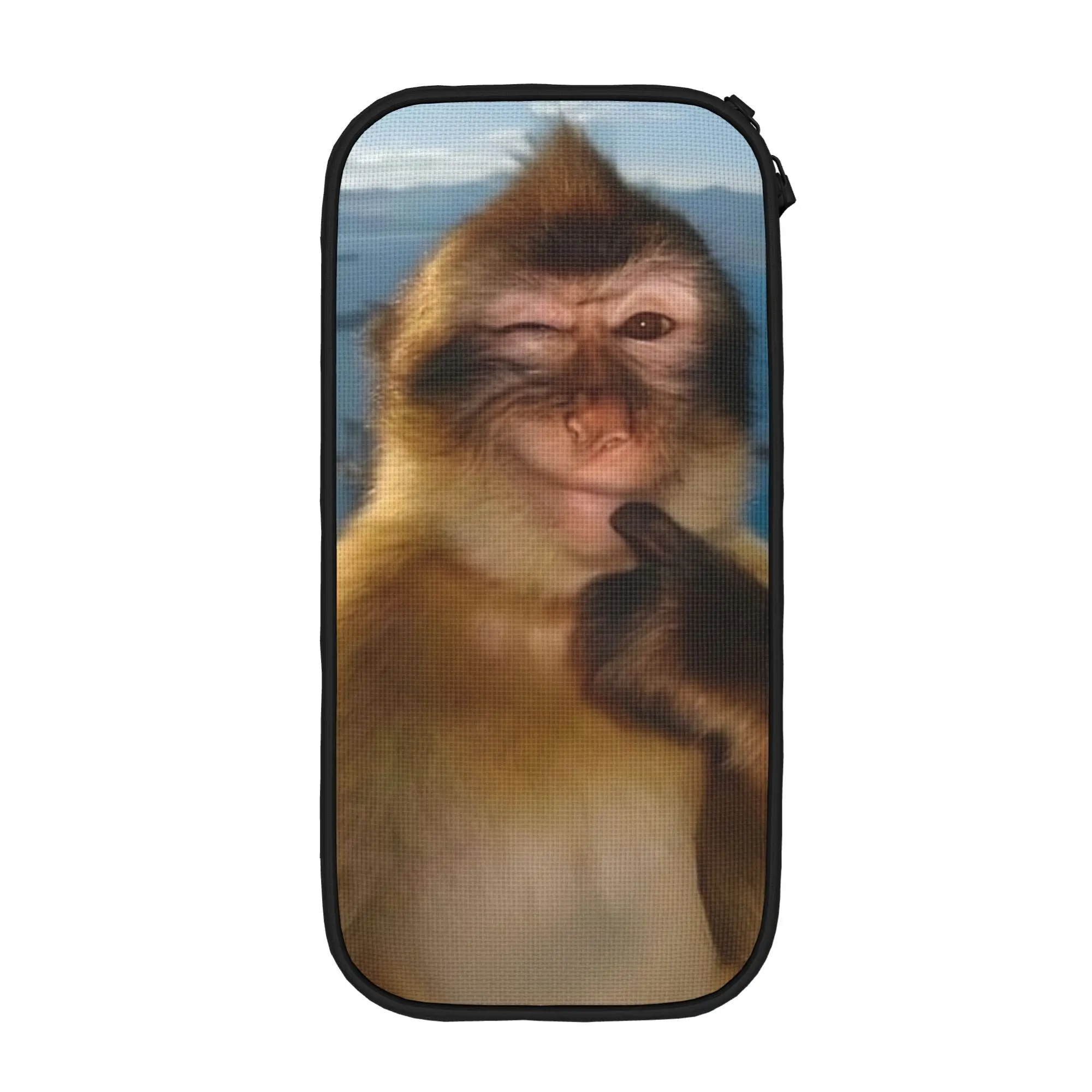 Estuche para lápices Flirty Monkey, estuche creativo para lápices, bolsas para lápices para niñas y niños, estuches para lápices con cremallera de gran capacidad para oficina