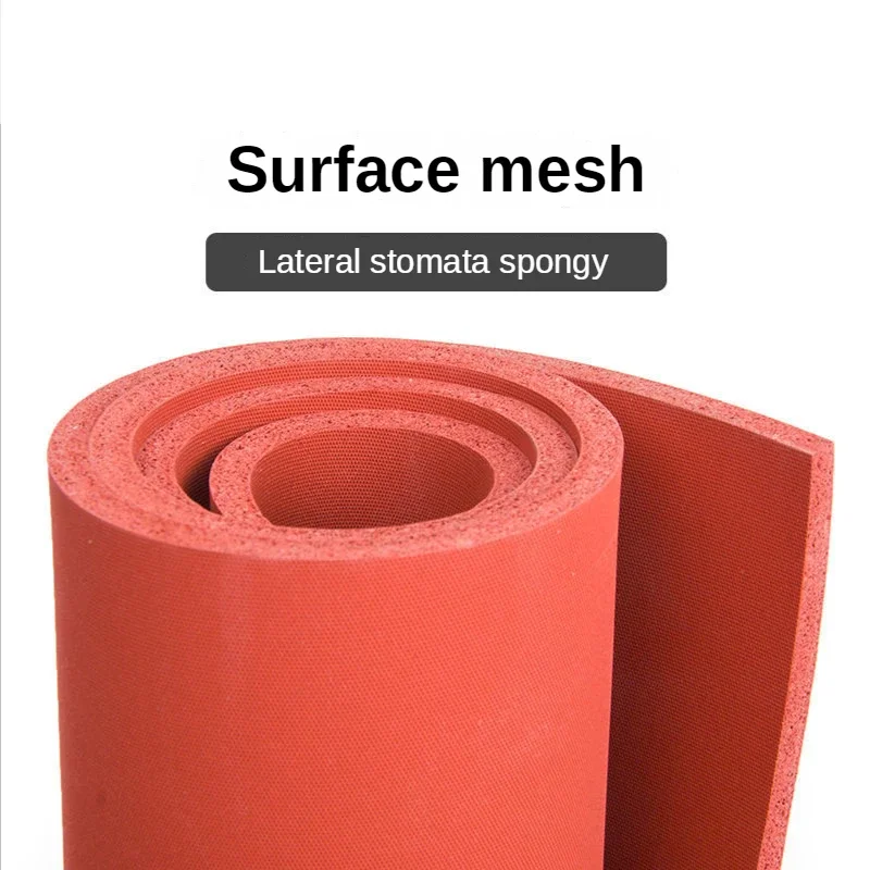 Red Silicone Foam Board High Temperature Resistant Shock Absorption Soft Sponge Pad Anti-aging Sealing Plate