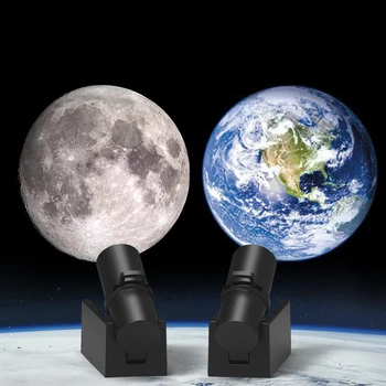 Moon Light Lamp Moon Earth Planet Night Light Projection Lamp Bedroom Table Lamp Atmospher