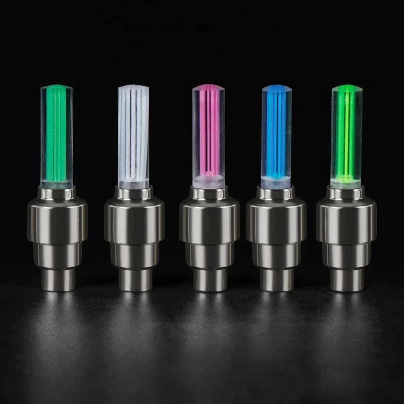 

2Pcs Multi Colour LED Neon Car Bike Wheel Tire Light Tyre Valve Dust Cap Valve Core Spoke Light For Car Bicycle Motorcycles