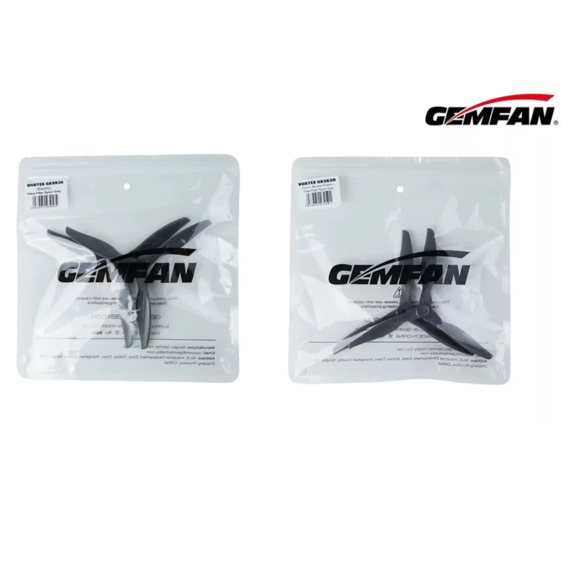 Gemfan 6x9x3 Vortex 6inch Prop 2 Packs 2CW+2CCW, High Rigidity 3-Blade, Great Takeoff Thrust & Stability for High-Speed Quad