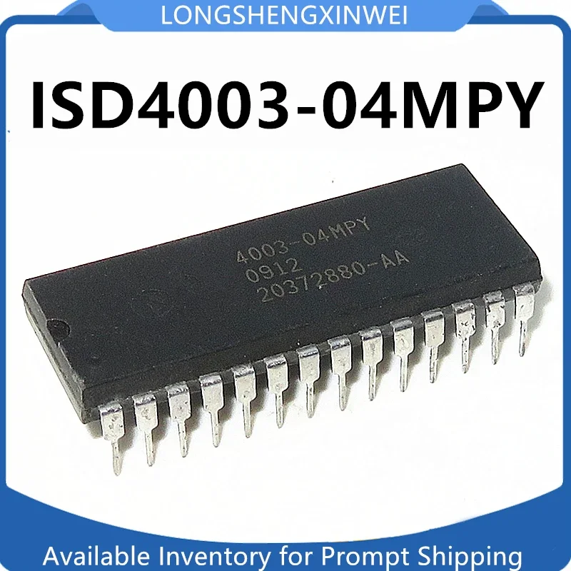 1PCS NEW ISD4003-04MPY ISD4003 DIP28 Foot Voice Chip, Voice Playback Module, Recording and Playback Chip