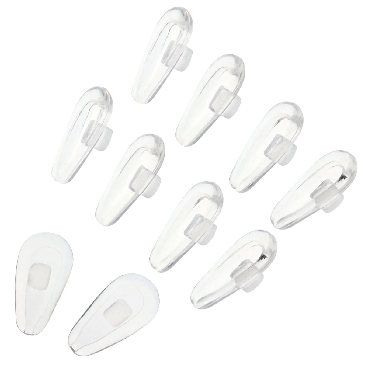 10 Pairs Silicone Eyeglass Nose Pads Oval Glasses Bazoo Holds Nose Pad nose pads for eyeglasses eyeglasses nose pads