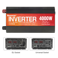 RDDSPON Pure Sine Wave Inverter 3000W 4000W DC 12V 24V To AC 220V 50Hz 60Hz EU Socket Transformer Solar Power Voltage Converters