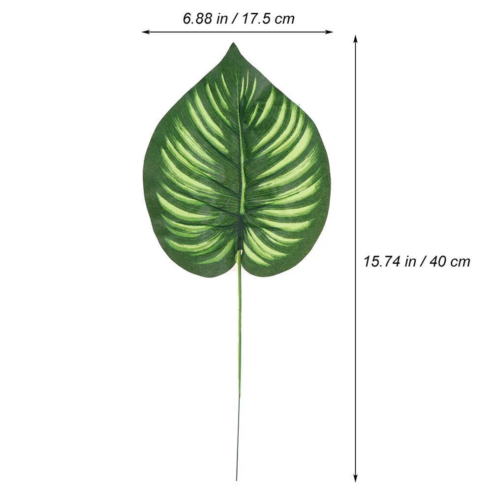 30 pezzi di piante artificiali finte foglie di Monstera decorazioni per la casa forniture simulazione anguria