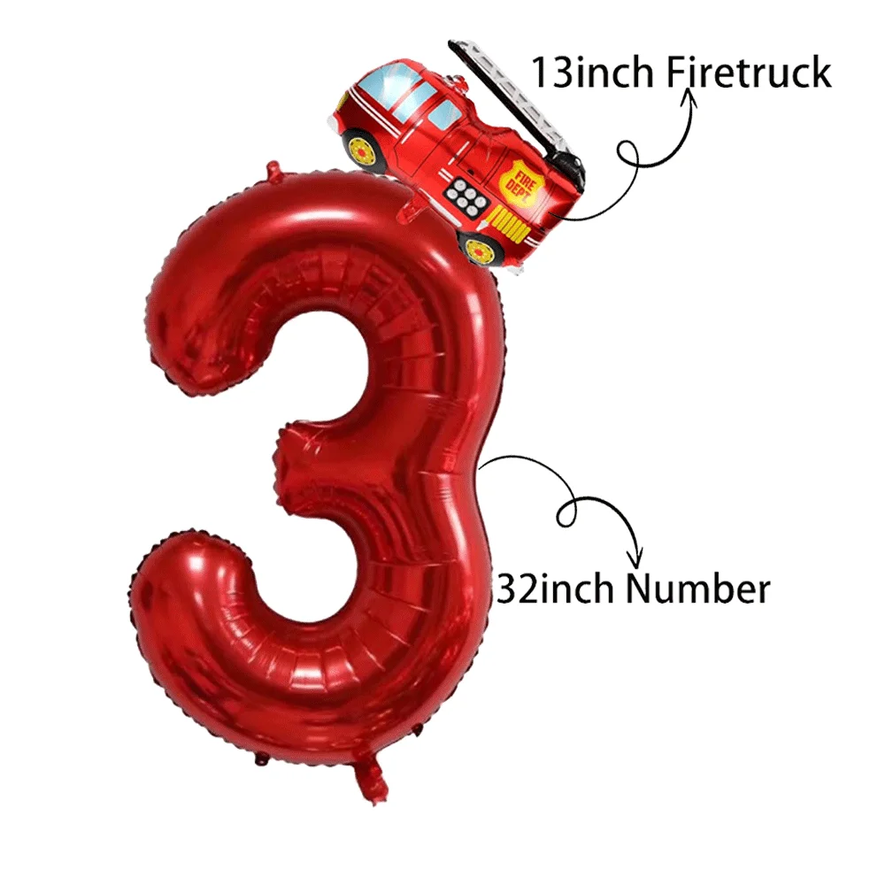 Feuerwehrmann Party Geschirr Servietten Flamme Tischdecke Banner Pappe Lagerfeuer Feuerwehrauto Ballon Junge Feuerwehrmann Geburtstag Home Decor – Detail 9