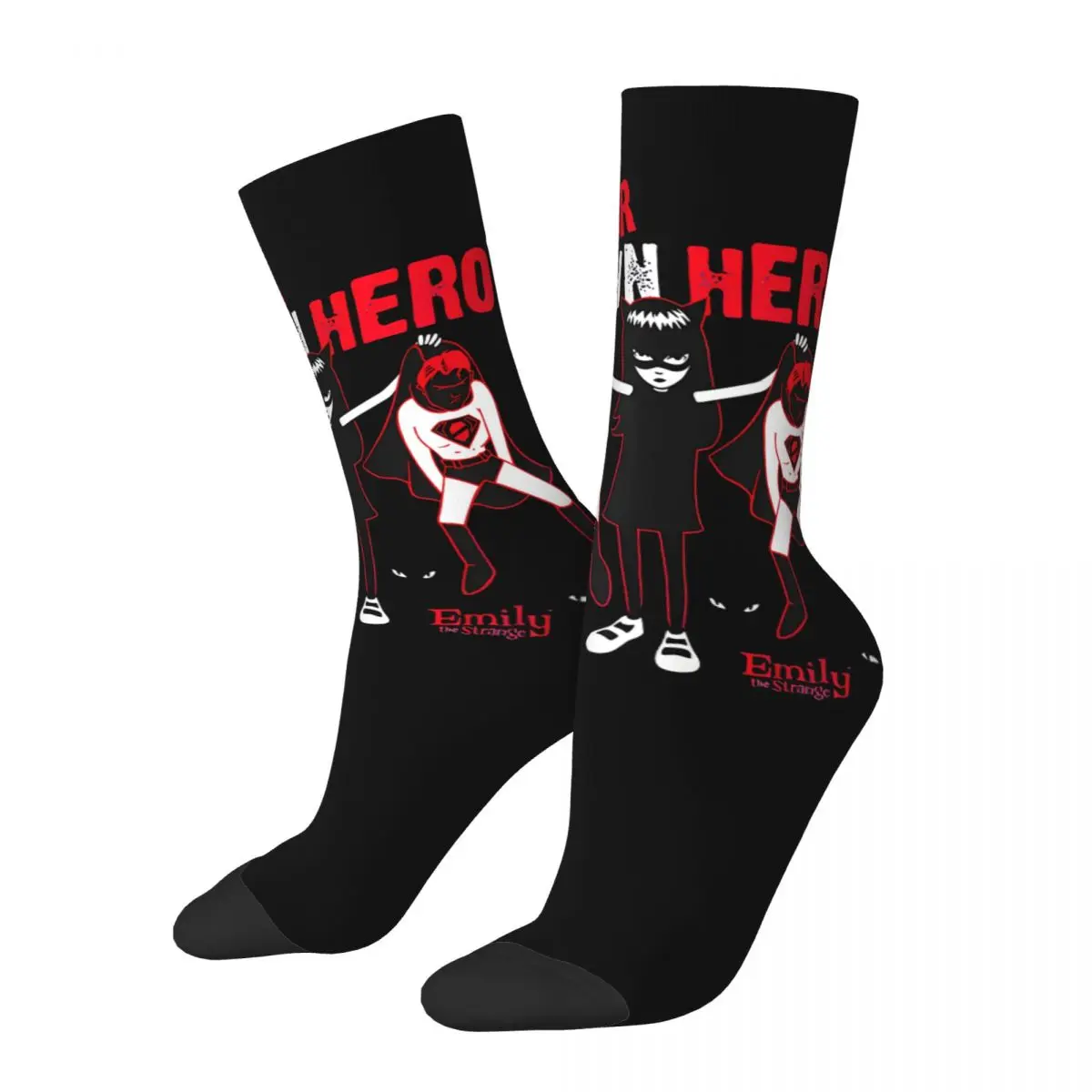 Happy Funny Men's compression Socks Stalwart Vintage Harajuku Emily The Strange Hip Hop Novelty Casual Crew Crazy Sock Gift