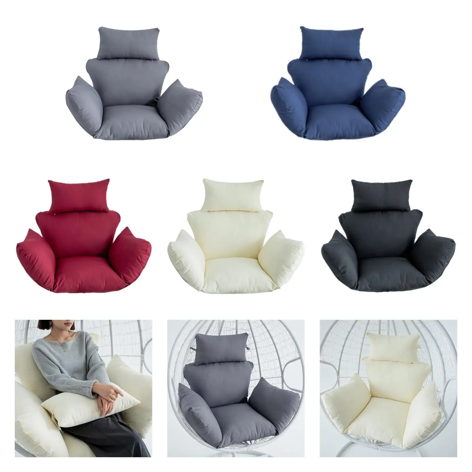 

Egg Chair Cushion, Hanging Basket Chair Cushion, Replace Rocking Chair Cushion,