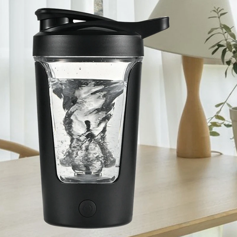 배터리 구동 자동 믹서기 컵, 고온 저항 커피 믹서기 컵, 편리한 밀크 파우더 믹서기 컵