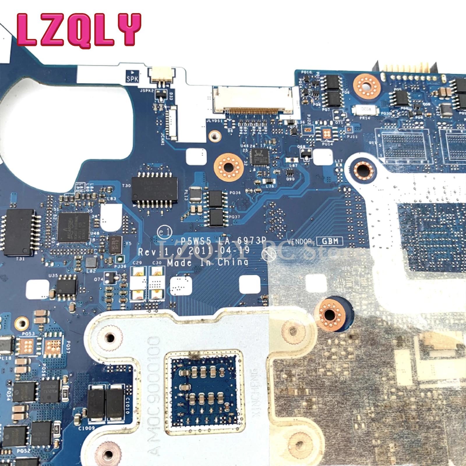 Imagem -04 - Lzqly-placa-mãe do Portátil Placa Principal Soquete Fs1 Ddr3 Nv55 Nv55s P5ws5 La6973p Mbwy102001 Mb.wy102.001 Teste Completo