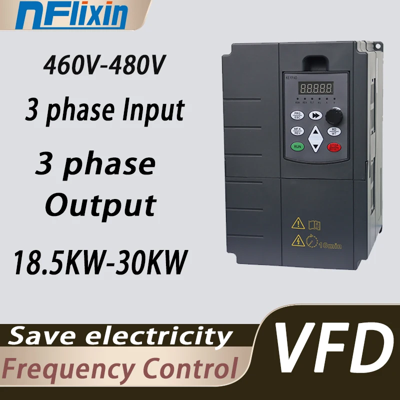 HOT SALE ! Frequency Converter For Motor 460V-480V 3Phase Input And Three Output AC Drive VFD Inverter