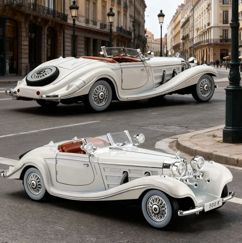 

1/36 Новое поступление, специальная цена, литой под давлением металл, немецкая роскошная 500K, винтажная модель автомобиля, коллекция мебели, игрушки