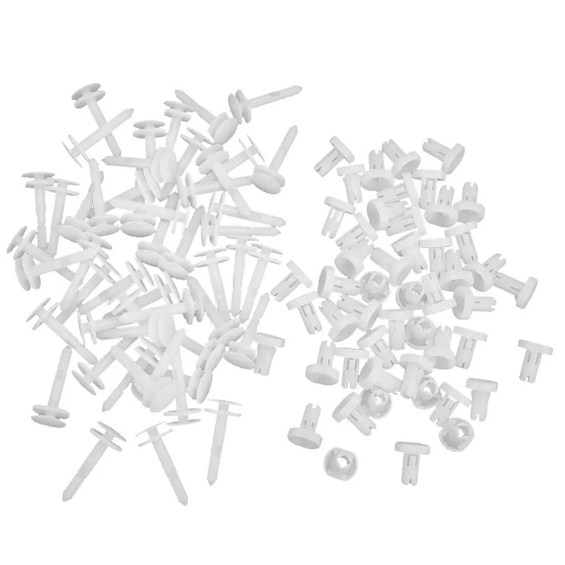 50pcs Car Door Trim Panel Retainer Clips Replacement for GMC Truck Chevrolet Nylon Bumper Fastener Rivet Clips 15960325