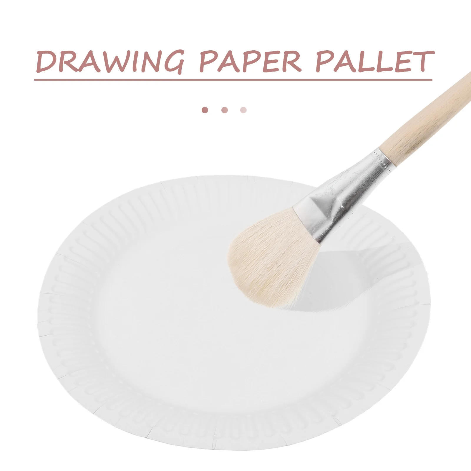 10Pcs Blank Paper Plates for Drawing Creative DIY Graffiti Trays Educational Art Activity Craft Tableware Reusable Design