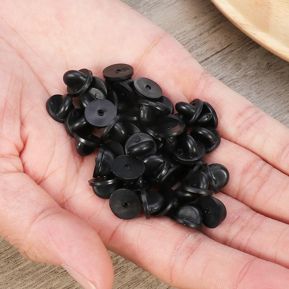 

200pcs 11X7Mm Plastic Caps For Brooch Clasp Jewelry Making Diy Craft Backs Clutch Pin Backs Pin Clasps Tack Back