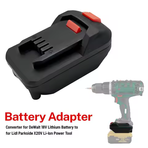 Battery Adapter Converter for DeWalt 18V Lithium Battery to for Lidl Parkside X20V Li-Ion Power Tool Accessories(NO Battery )