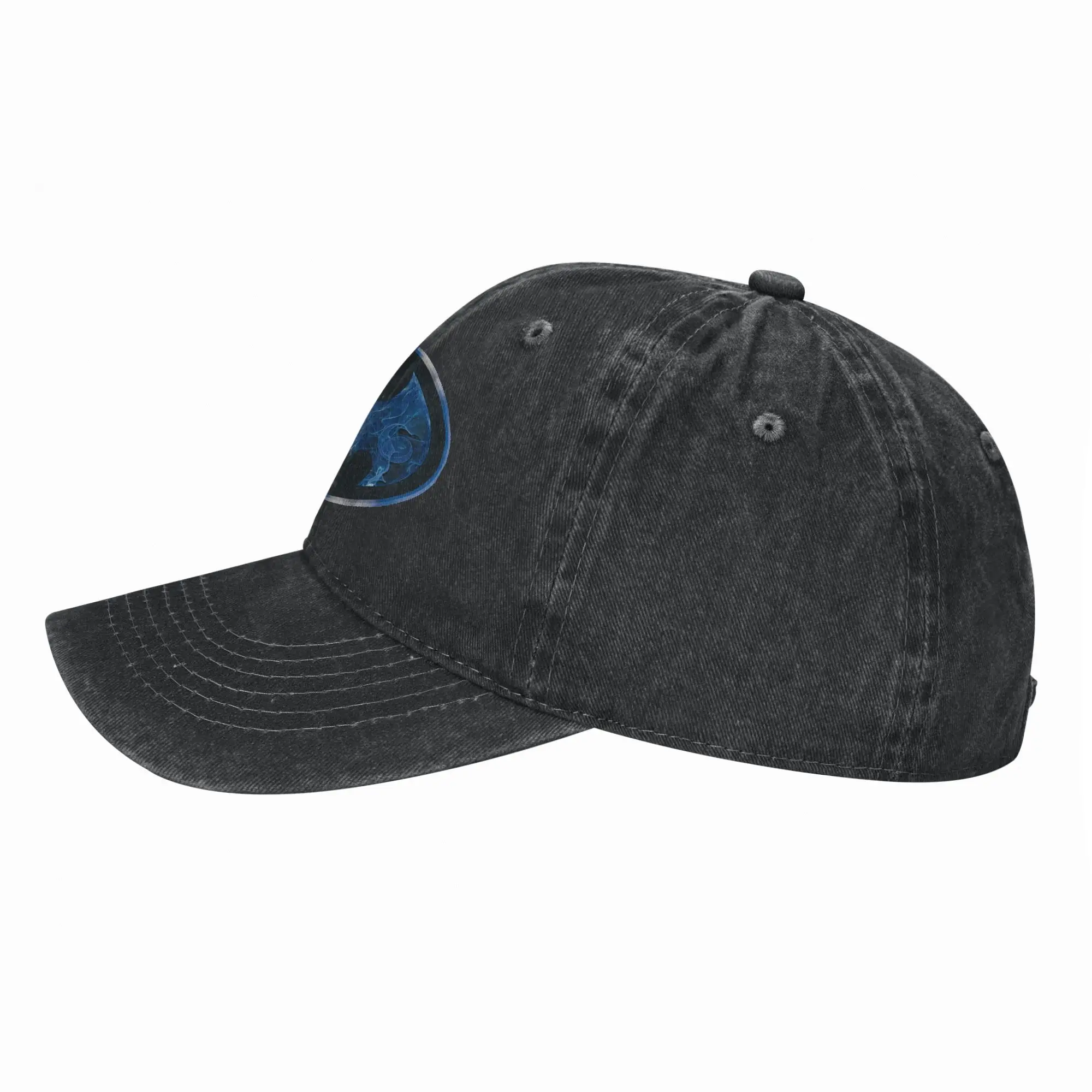 Blue Smoke Batmans Symbol Baseball Caps Vintage Distressed Denim  Snapback Hat Unisex Outdoor Summer Adjustable Hats Cap