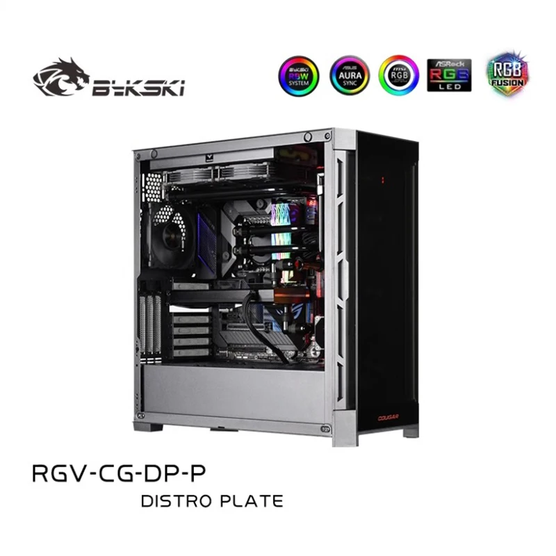 

Bykski Acrylic Distro Plate / Board Cooler Solution для корпуса COUGAR Duoface Pro / комплект для блока процессора и графического процессора / вместо резервуара