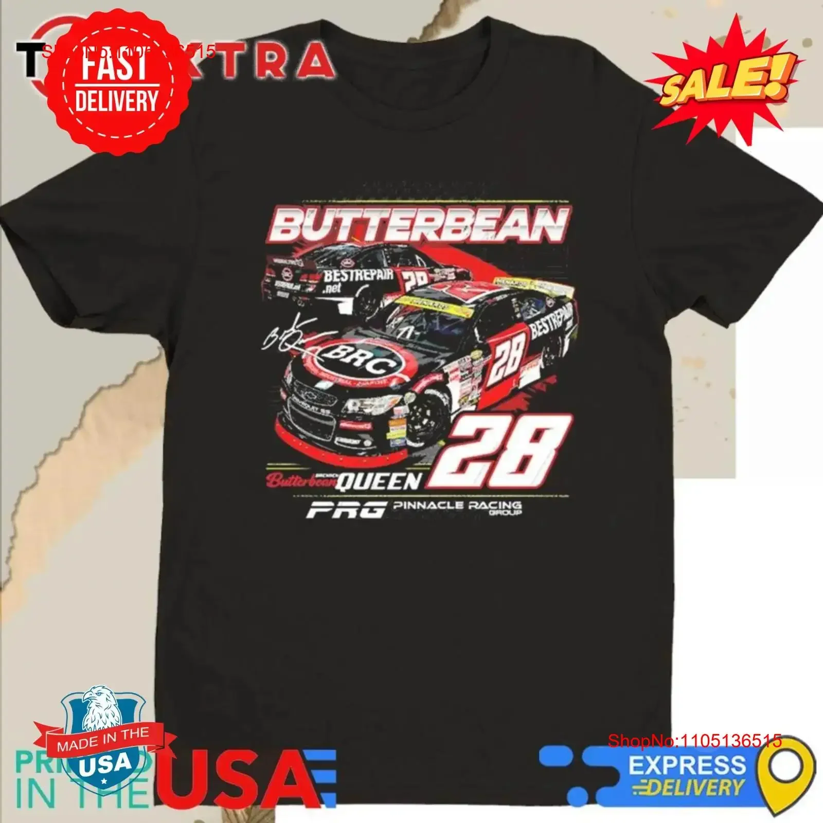 Brenden Queen Checkered Flag Sports Signature T Shirt vintage Washed Stylish Versatile fashion designer clothes streetwear