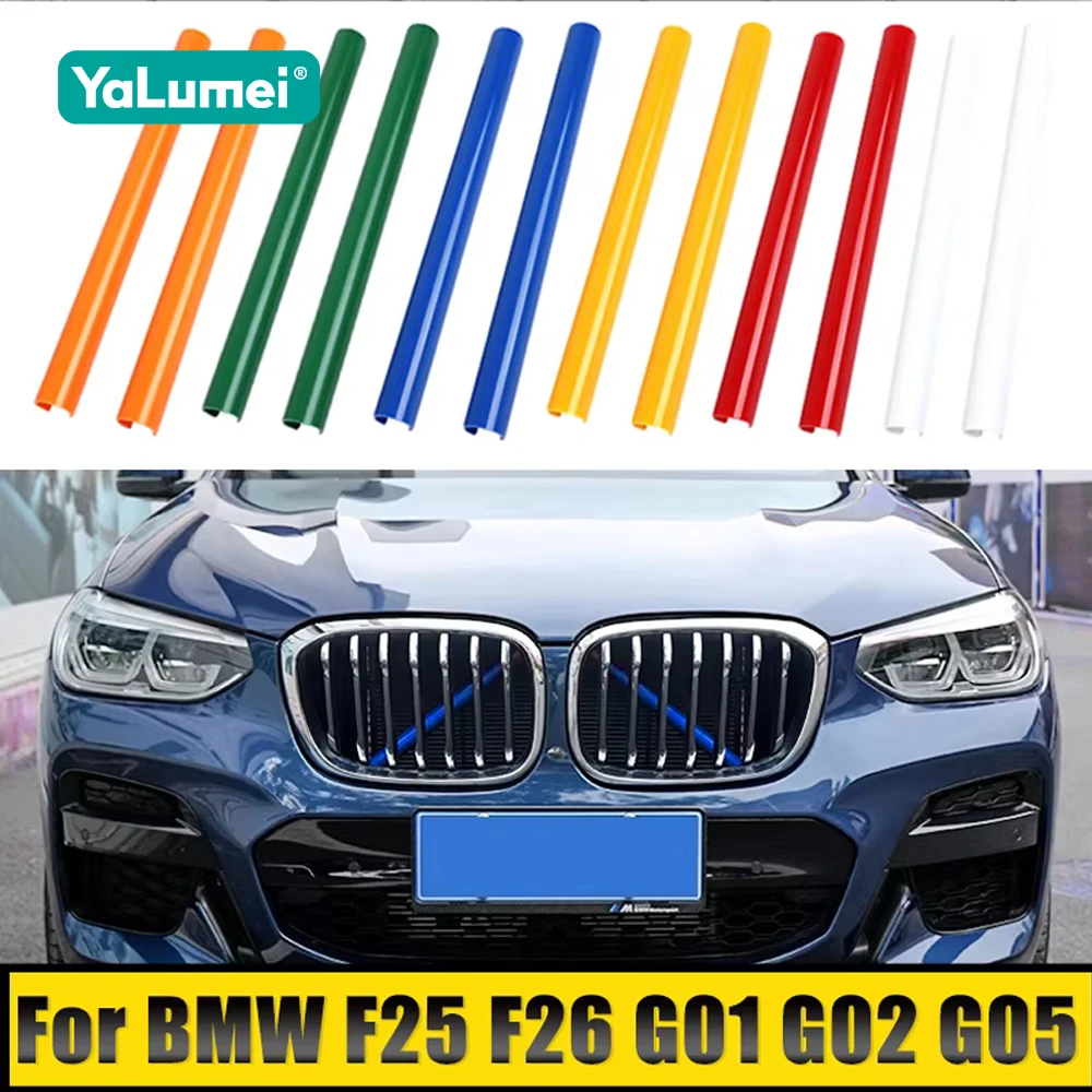 

For BMW X3 G01 F25 X4 G02 F26 X5 G05 2011-2015 2016 2017 2018 2019 2020 2021 2022 2023 2024 Car Front Grille Trim Strips Cover