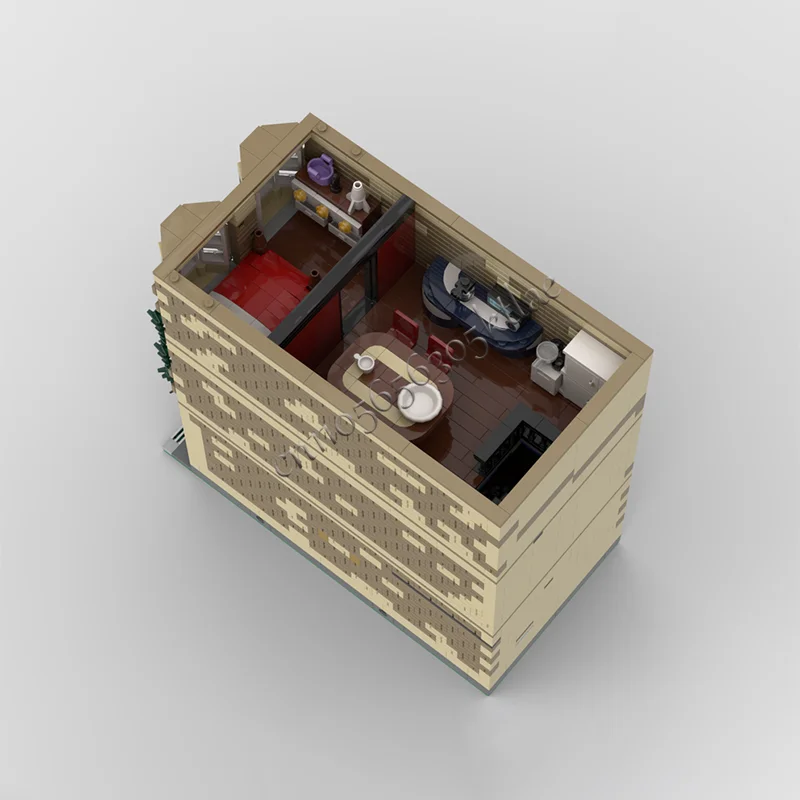 New 2371 PCS MOC Custom San Fransisco House Street View Building Model DIY Puzzle Technology Creative Assembly Kids Toys Gifts