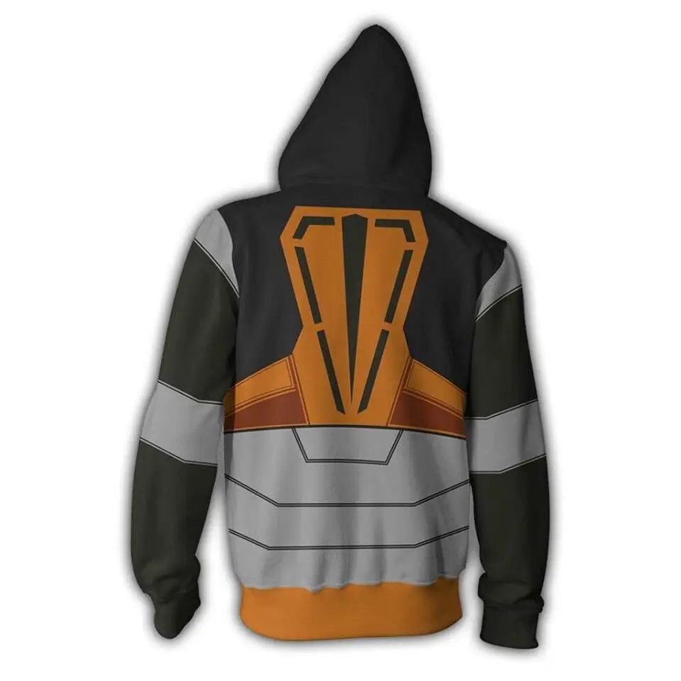 Game Cosplay Men's Dr.Gordon Freeman Costume Sweatshirt Hoodies Dr.Gordon Hoodie Jacket Pullover