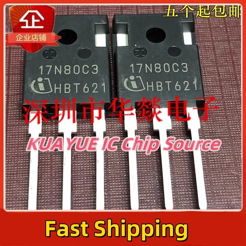 10PCS-30PCS/  17N80C3  SPW17N80C3   TO-247 800V 17A   Fast Shipping Quality Guarantee