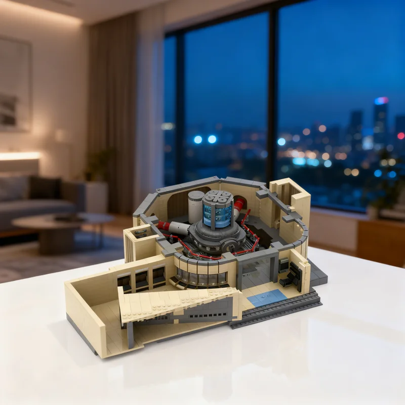 

2340pcs MOC Star Trek Enterprise D Main Engineering Part 2 Space Model Building Blocks DIY Creative Gift Display Decor Premium