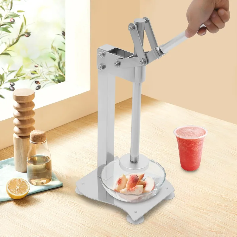 Manual Juicer with Suction Cup Stainless Steel Lemon Lime Squeezer Tabletop Orange Clip Crusher Fruit Juicer