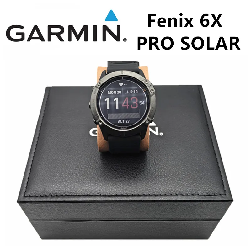 Garmin Fenix 6X Pro SOLAR GPS Multifunctional Optical Heart Rate Watch 51mm Supports Multiple Languages Worldwide 95% New