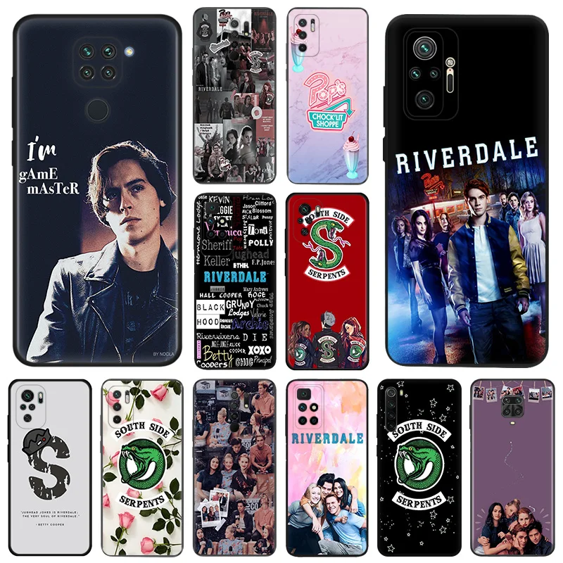 Matte Phone Cases For Redmi 9 9A 9C 9T K40 K60 A3 A2 A1 Plus Note 9s 8T 7 8 Pro Riverdale South Side Serpents Black Soft Cover