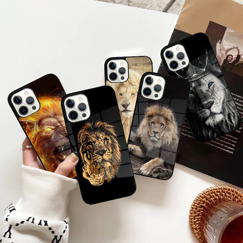 Lion Alpha King Nature Phone Case Strong Magnetic for iPhone 15 16 14 13 Pro Max 11 12 Mini Magsafe Wireless Charging Cover