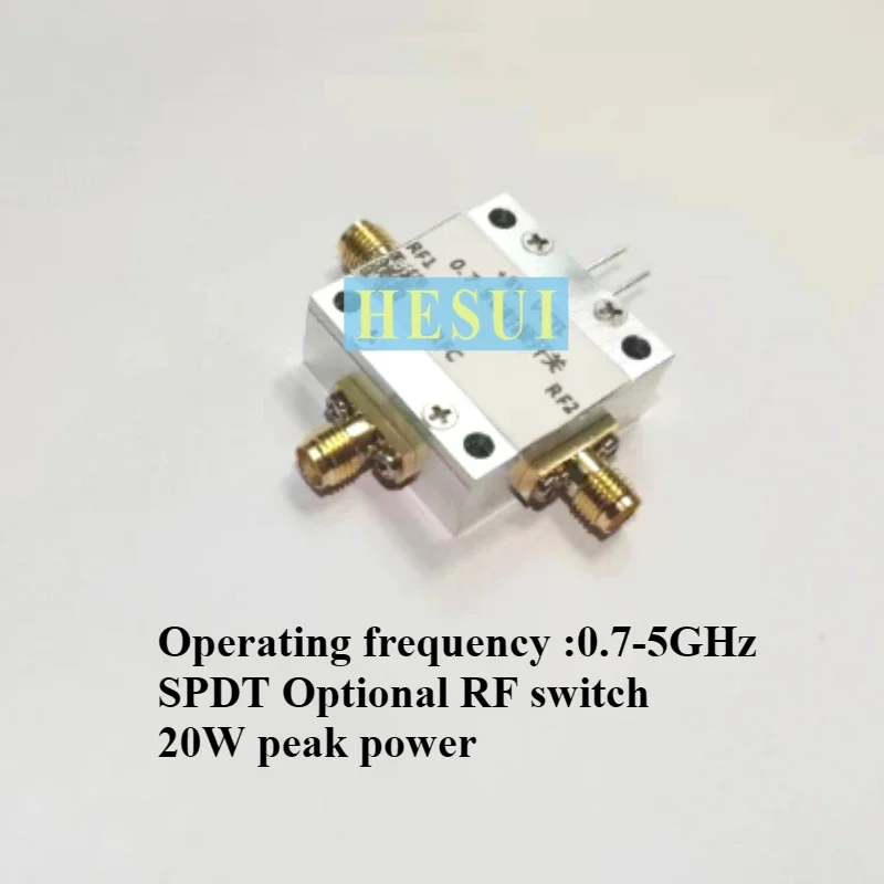 20W 700MHz-5GHz Switch High power SP2T SPDT RF Switch module 1 single pole 2 Double throw Microwave Switch module board