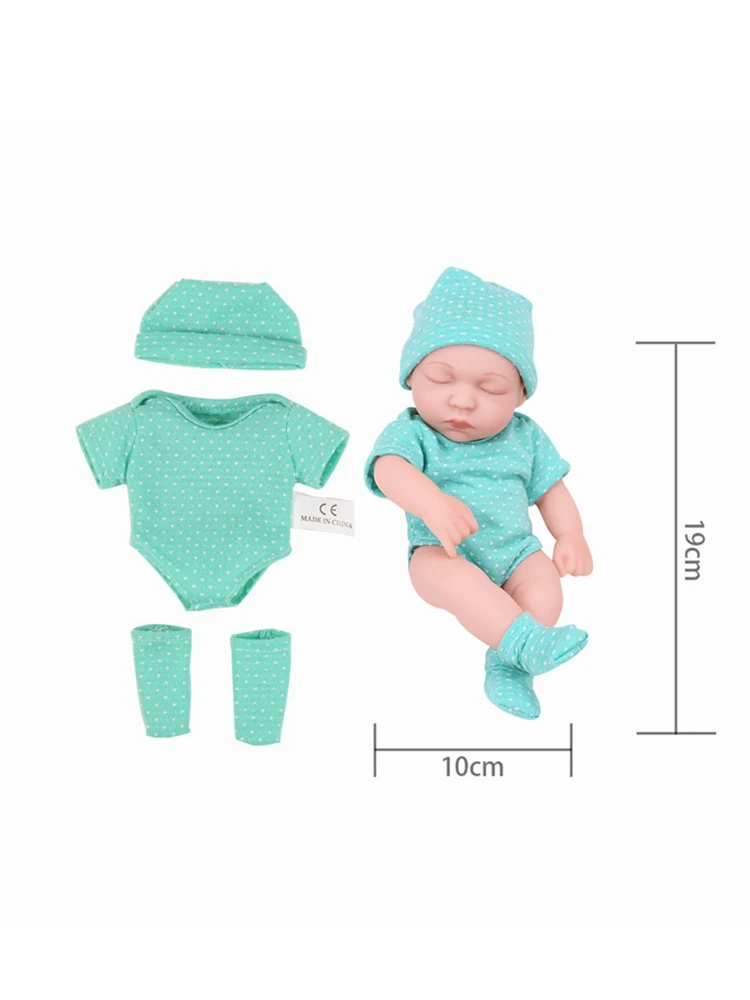 Doll Clothes for 8Inch 20cm Baby Dolls DIY Doll Accessories for Reborn Baby Dolls Sweater Jumpsuit Clothes for Mini Newborn Doll