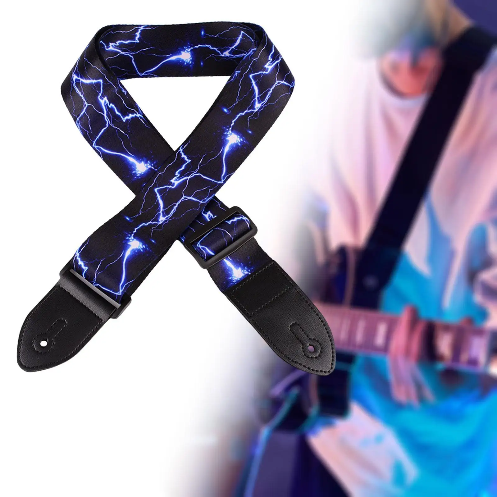 

Guitar Strap Gifts Replacement Leisure Easy to Use Multipurpose Thickened Shoulder Strap for Acoustic Electric Bass Guitars