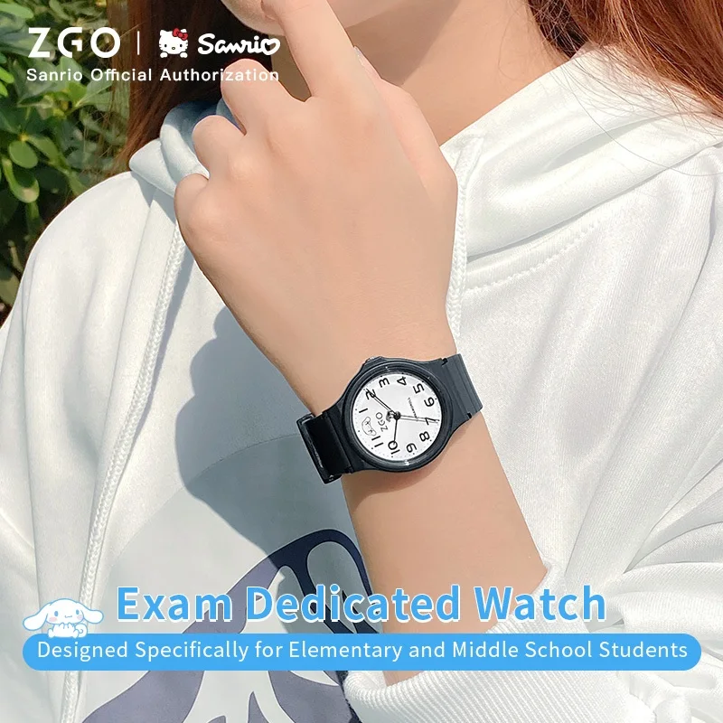 ساعة ZGO Sanrio للأطفال لكل من الأولاد والبنات. ساعة كوارتز للطلاب. ساعة رياضية مقاومة للماء. هدية 8522