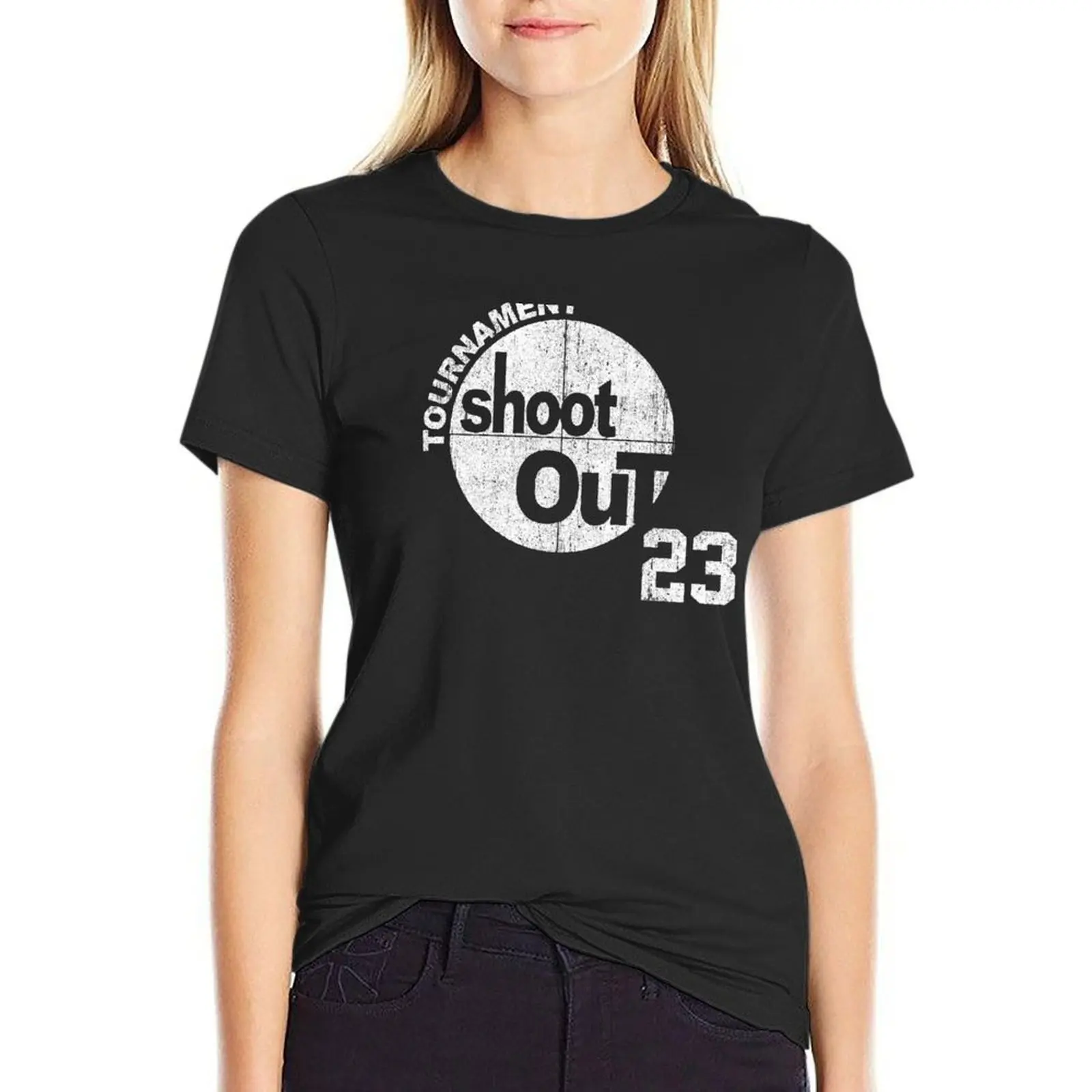 Tournament Shoot Out 23 - Motaw T-Shirt summer tops hippie clothes anime clothes Women's t-shirt