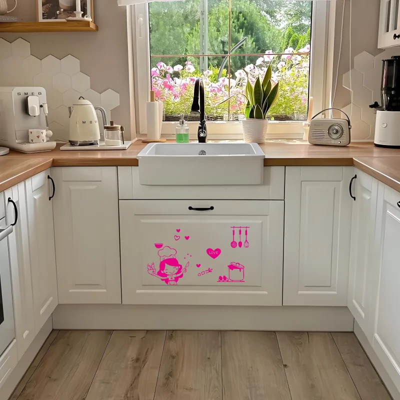 Happy Girl Chef Loves Cooking - Home Bar And Fridge ulasan dan harga