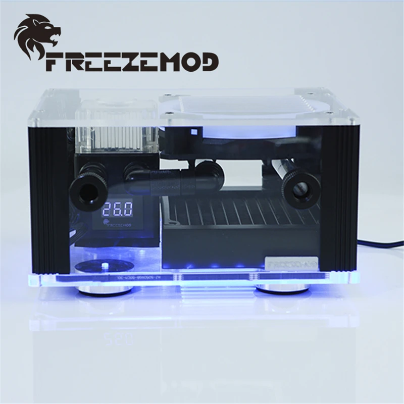 

FREEZEMOD High Quality BOX-12YT External Water Cooling Integrated Intelligent Box Temperature Display RGB Effect