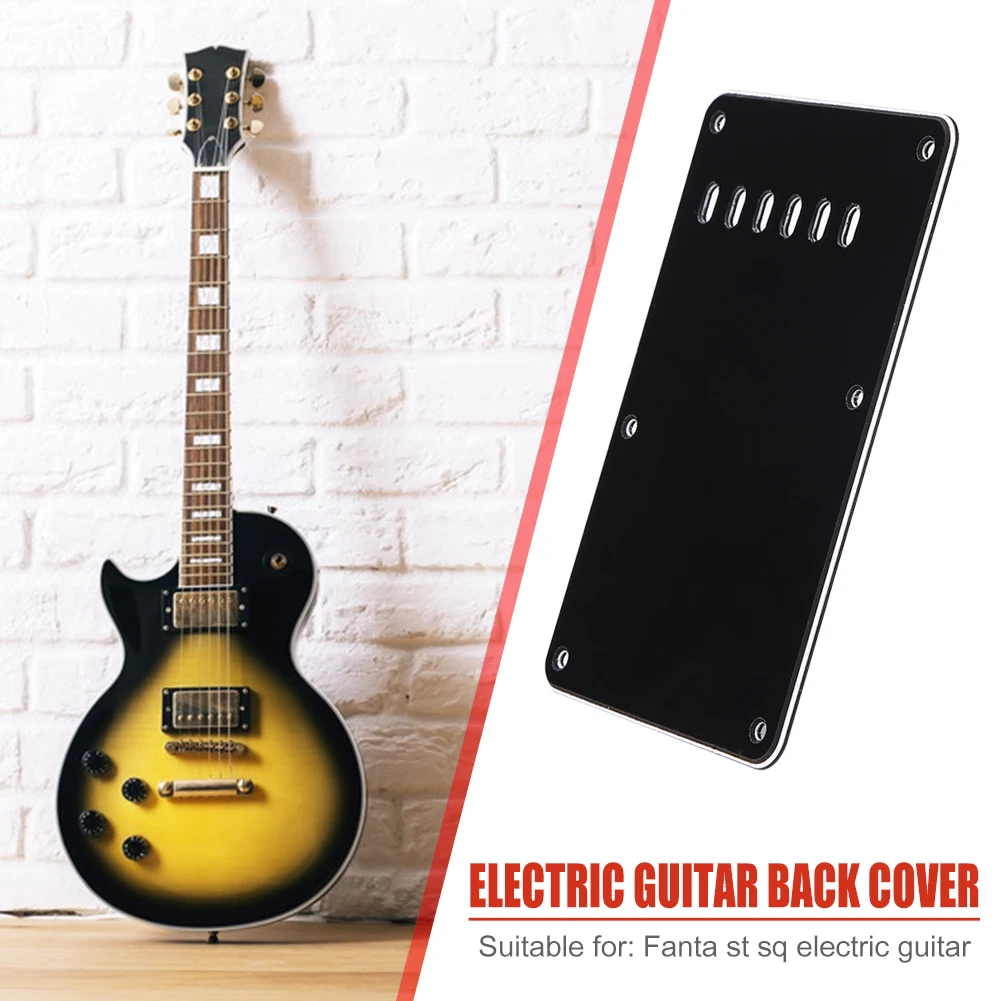 Guitar Bass Instrument Accessories for Fender ST SQ Electric Guitar 6 Holes Guitar Tremolo Cavity Cover Back Plate