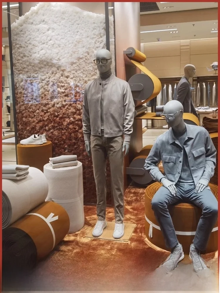 

Шелковый шерстяной мужской пилотный джет с бейсбольным воротником, модная городская подставка, подходит для борьбы с морщинами