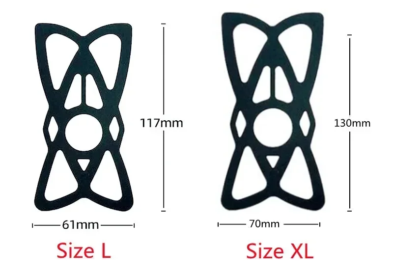 حامل هاتف سيليكون مرن للدراجات النارية ، قبضة مثبت لهاتف Gopro 7 ، 7Plus ، 8 ، 11 ، 12 ، أحمر ، أسود ، حبل مطاطي